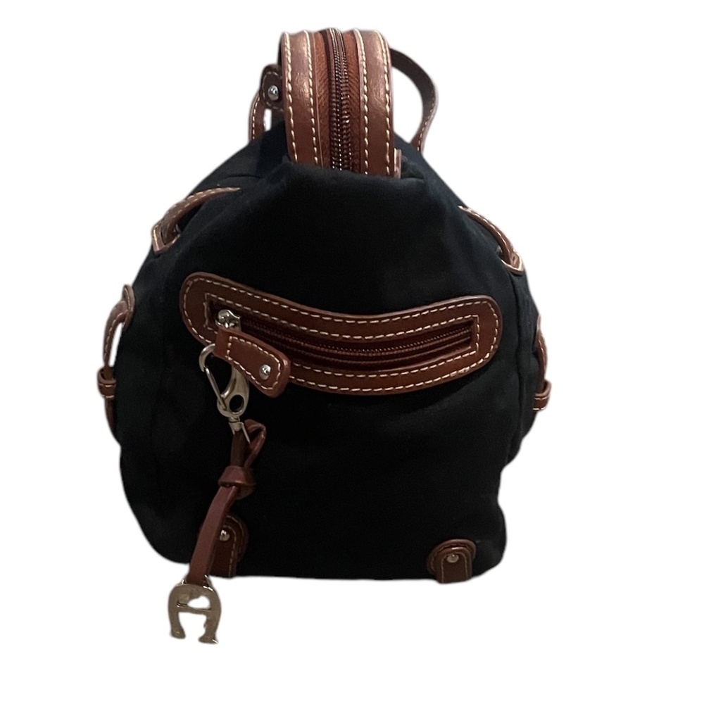 Etienne Aigner Canvas & LeatherLizette Mini‎ backpack Black